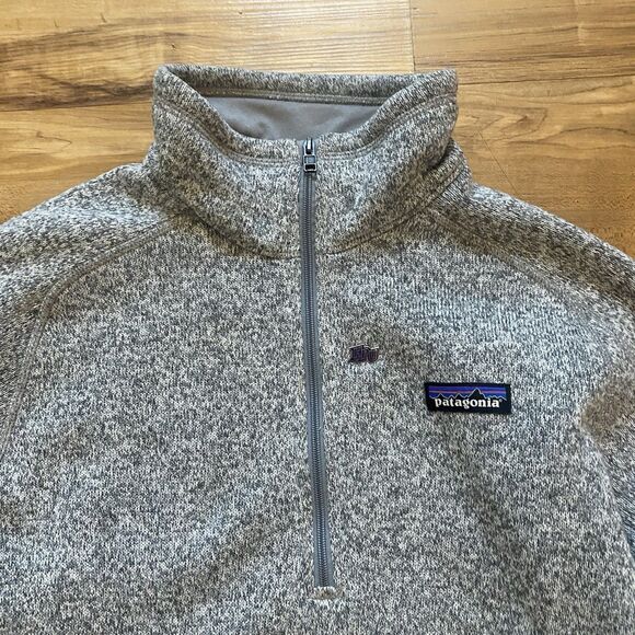 Patagonia W’s Grey L Better Sweater ¼ Zip Fleece Pullover High Point University - Picture 12 of 16